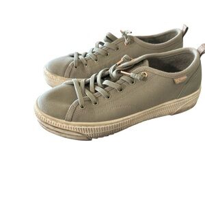 BOBS from Skechers Olive Canvas Shoes